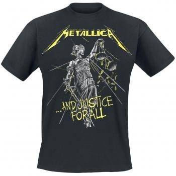 Metallica ...And Justice For All Tracklist T-Shirt - Black - Sizes S to 5XL - Men's