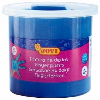 Jovi Pintura de Dedos, Color Azul, Bote de 125 ml