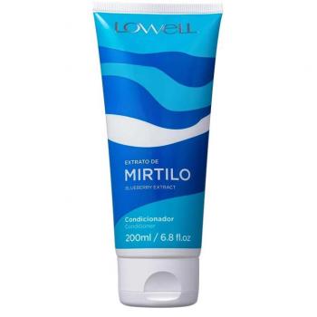 Acondicionador Extracto de Arándano 200ml - Lowell, acondicionador hidratante con extracto de arándano, formulación nutritiva, ideal para cabellos secos y dañados, envase de 200 ml