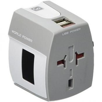 GO TRAVEL ADAPTADOR UNIVESAL USB TODOS LOS PAISES
