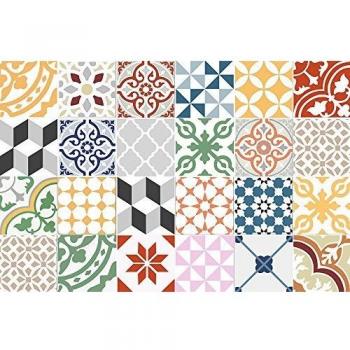 VINILIKO, Alfombra de vinilo, Multicolor, 66x100 cm