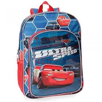 Mochila Cars Ultra Speed 38cm adaptable a carro