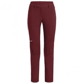Pantalón Largo Salewa Puez Orval 2 Durastretch Granate Mujer