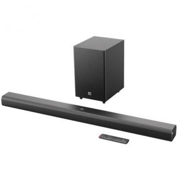Barra de Sonido JBL Cinema SB550 - 3.1 Canales, Subwoofer Inalámbrico, Bluetooth, 250W, Color Negro