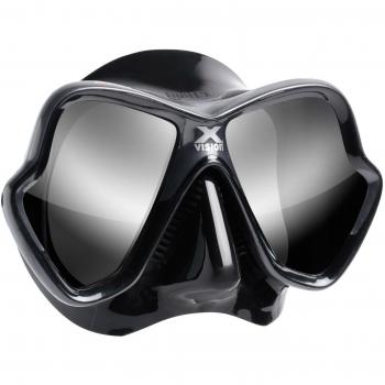 Mares X Vision Ultra Liquid Skin Masque de plongée, schwarz/silber verspiegelt