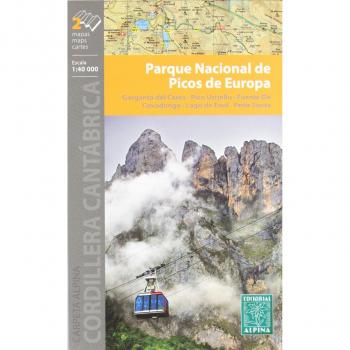 Parque Naciobal de Picos de Europa, mapa excursionista. Escala 1:40.000. Español, Français, English. Alpina Editorial. - Vv. Aa.