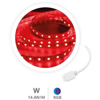 Tira LED RGB 5M 14,4W/M IP44 24V - Iluminación Colorida