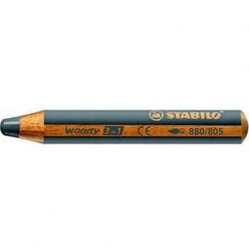 STABILO woody 3 in 1 Plata 1 pieza(s)