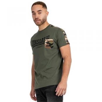 Camiseta de Manga Corta Lonsdale London HUXTER - S a XXL - para Hombre - Color Oliva