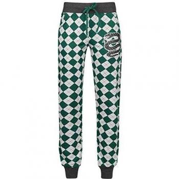 HARRY POTTER Slytherin Mujer Pantalón de Pijama Verde-Gris XXL