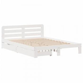 Cama solar sin colchón 120x200 cm madera maciza pino blanca
