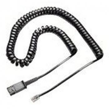 Cable telefónico POLY 38340-01 de 4 m en color negro