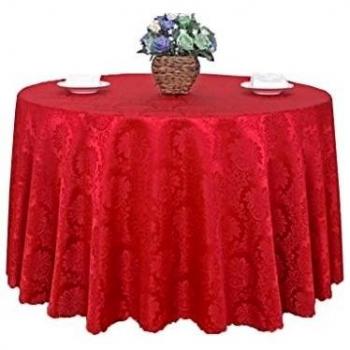 Mantel circular simple de estilo casero Mesa redonda, mantel, paño, restaurante, hotel, mesa de comedor, mesa de centro, color sólido, flores, banquete, mantel, artículo XXLL-Round tablecloth