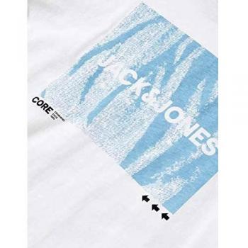 Jack & Jones JCOBOOSTER tee SS Crew Neck June 20 JR Camiseta, Blanco, 128 para Niños