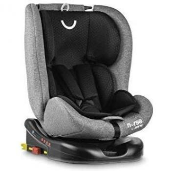 Nurse Giro 360º Silla De Coche Grupo 0 1 2 3, De 0 A 36Kg, Rotación 360, Isofix Y Top Tether, Máximo Reclinado, Incluye Reductor