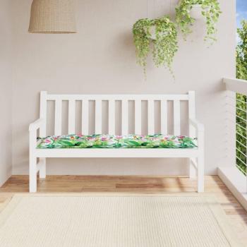 Cojín de banco de jardín tela Oxford 150x50x7 cm color blanco crema, beige, azul y multicolor - Cojín decorativo de asiento para muebles de salón