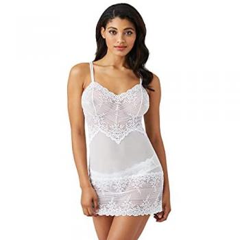 Wacoal Women's Embrace Lace Chemise - White Polyamide - X-Large Lingerie