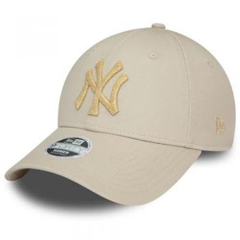 Gorra New Era 9Forty MLB Yankees Wmns Metallic Log - Unisex - Beige - Talla: One Size