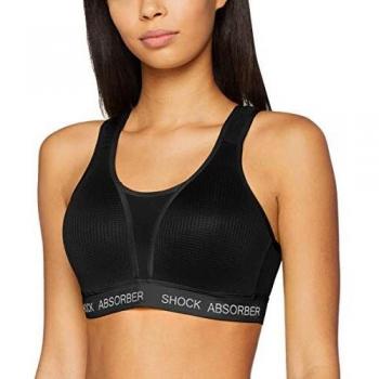 Shock Absorber Ultimate Run Bra Padded Sujetador Deportivo, Negro