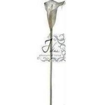 JOLIPA-15980-CALLA LILY FLOR 68 CM, COLOR PLATEADO