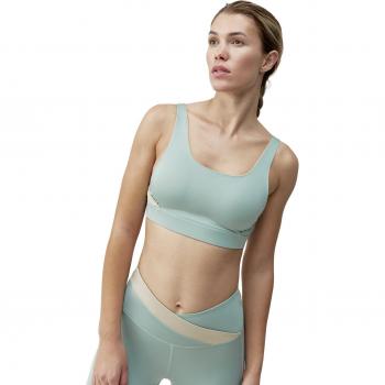 Top Deportivo Dúo de Mujer Born Living Yoga Jade Gris/Stone XL Soporte Medio
