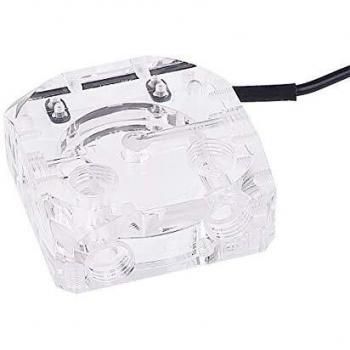 Alphacool Eisdecke DDC V4 Acrylic Top with RGB Lighting - Transparent Water Cooling Component