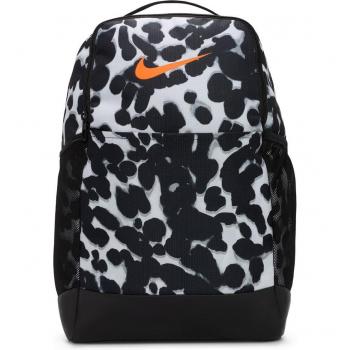 Mochila Brasilia Nike de la marca Nike, diseñada para uso diario y deportivo, con un compartimento principal amplio, bolsillo frontal con cremallera, correas ajustables y acolchadas, material resistente al agua y logotipo distintivo