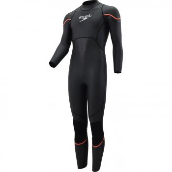 Speedo - Neopreno de hombre Male Ms-1 Multisport Wetsuit Speedo, color negro, diseñado para deportes acuáticos, fabricado con material neopreno, proporciona aislamiento térmico y flexibilidad, ideal para triatlones