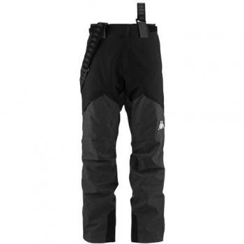 Kappa 6Cento 622FZW - Pantalones deportivos para hombre, color negro, talla L