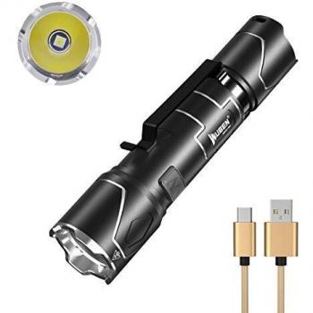 WUBEN I332 Linterna led táctica USB Recargable linternas Cree XPL 520 lúmenes impermeable, 16340 batería,Camping, Montañismo