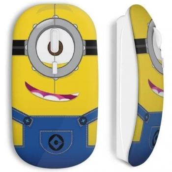 Ratón Inalámbrico Minion Art - Amarillo - Incluye Clave USB Wi-Fi - Compatible con Mac y PC