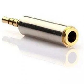 Adaptador conversor Mini Jack 2,5mm estéreo Macho a Micro Jack 3.5 mm estéreo Hembra