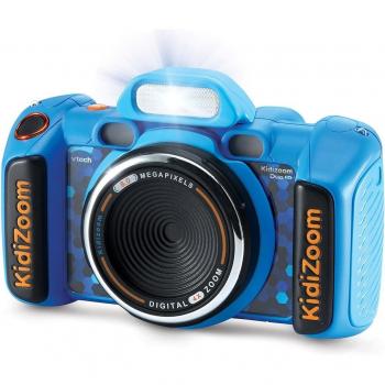 VTech Kidizoom Duo FX Azul - Cámara de Fotos Infantil con Juegos, Realidad Virtual y Control Parental