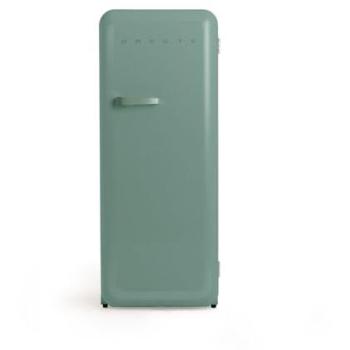 Frigorífico Retro Verde 281L 150 cm Ecológico Bajo Consumo con Congelador y Diseño Vintage