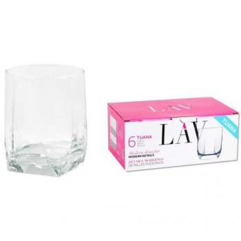SET 6 VASOS AGUA 320CC TUANA