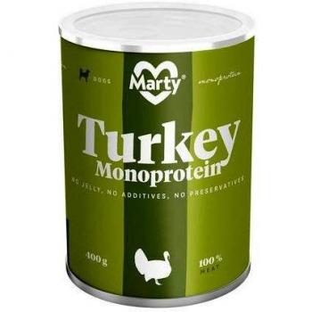 MARTY Monoproteína: Lata Perro Pavo, MARTY, 400 g, Perro