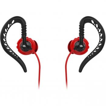 JBL Focus 100 Negro, Rojo Intraaural gancho de oreja, Dentro de oído auricular - Auriculares