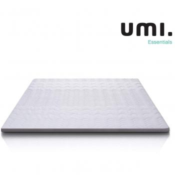 Umi. Essentials Cubierta de colchón de Espuma viscoelástica Certipur con Soporte de 7 Zonas, 160 x 200 x 6 cm