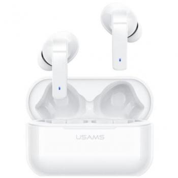 Auriculares Inalámbricos Bluetooth 5.0 Usams LY Series con Cancelación Activa de Ruido y Estuche Blanco
