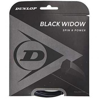 Dunlop 624851 Cordaje de Tenis, Unisex-Adult, Negro, Talla Única