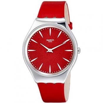 Swatch Reloj Analógico para Unisex Adultos de Cuarzo con Correa en Cuero SYXS119