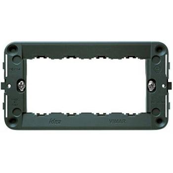 Soporte Vimar Idea 4 Módulos con Viti 16714