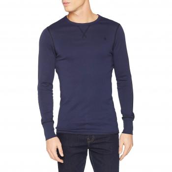 G-STAR RAW Korpaz Slim T-Shirt, Camisa Manga Larga para Hombre, Azul