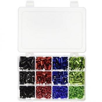 MSC KITTFFCMIX - Kit de terminales y topes Cable Mix, Color Acero