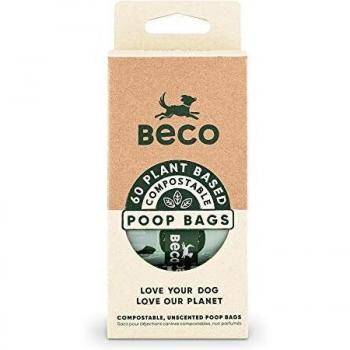 Beco Mascotas, 60 bolsas para caca de perro, resistentes y grandes, compatibles con dispensador