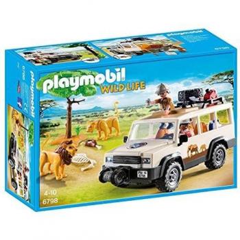 Playmobil Vida Salvaje - Vehículo Safari con Leones, Playset de Figuras de Juguete, Multicolor