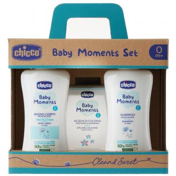 Chicco Baby Moments Set de Baño con Champú y Colonia para Bebés 0M
