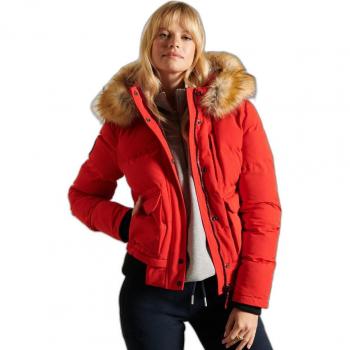 Superdry Women's Everest Bomber Jacket, High Risk Red