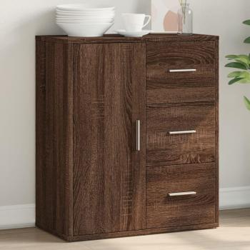 Aparador de madera de ingeniería 60x31x70 cm, Mueble de Almacenaje de Salón, Armarios con Puertas, Cajón de Madera, Buffet para salón Moderno, Armario Auxiliar, Armario