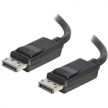 C2G Cable DisplayPort 3M 8K con cierre de bloqueo 8K UHD Ultra Alta Definición DisplayPort macho a macho monitor de ordenador Cable negro